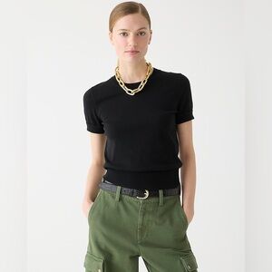 J. Crew Black Short Sleeve Tee